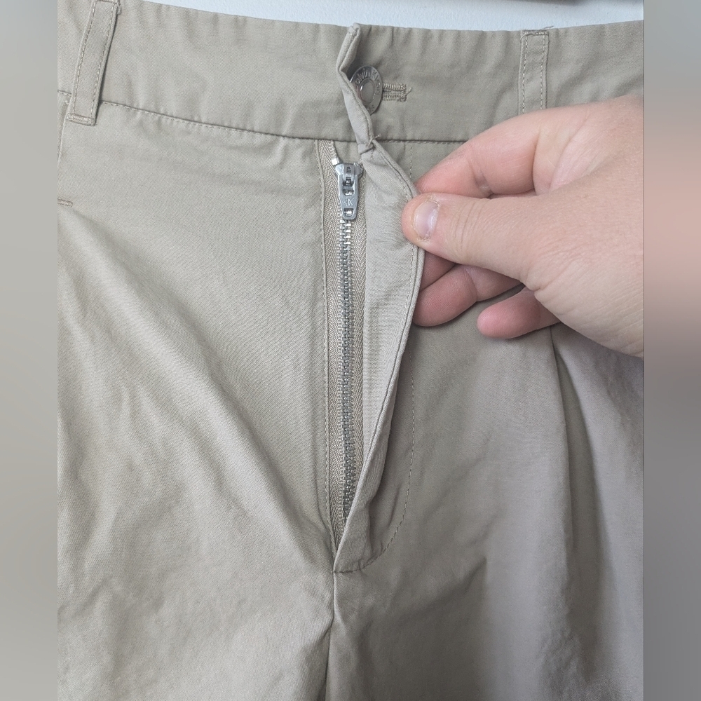 CALVIN KLEIN Women Beige Short Size 27 With Pockets Great Used Condition - Picture 4 of 10